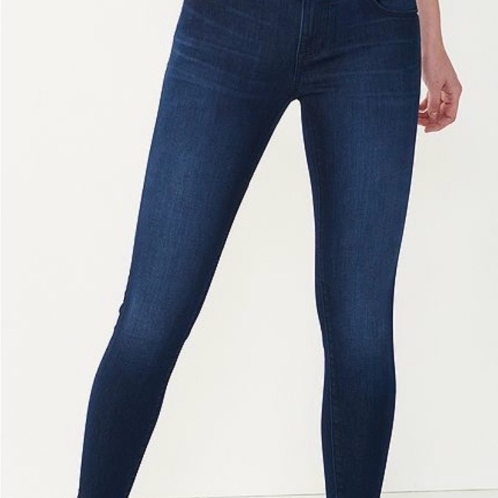 Dark Blue mid rise Skinny Jeans - Women